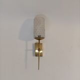 Wall lamp in golden brass Vintage. 1960.