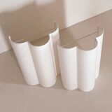 Paire d’appliques murales lin écru