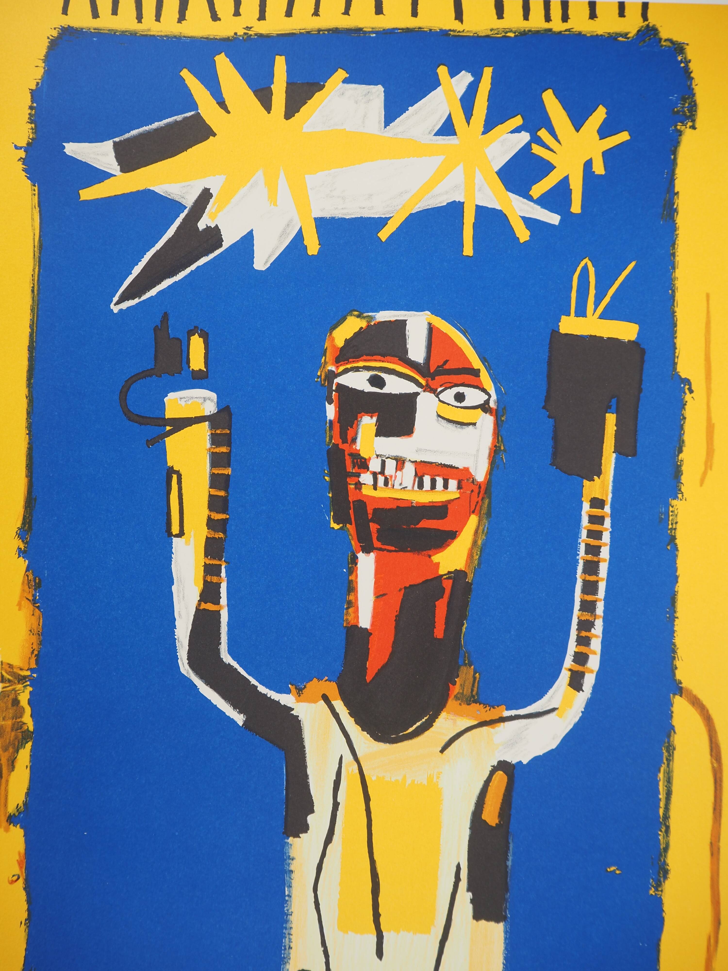 Jean-Michel Basquiat: Welcome Sign, signed lithograph