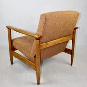 GFM-142 Armchair in Coral Gold Bouclé attributed to Edmund Homa, 1970s