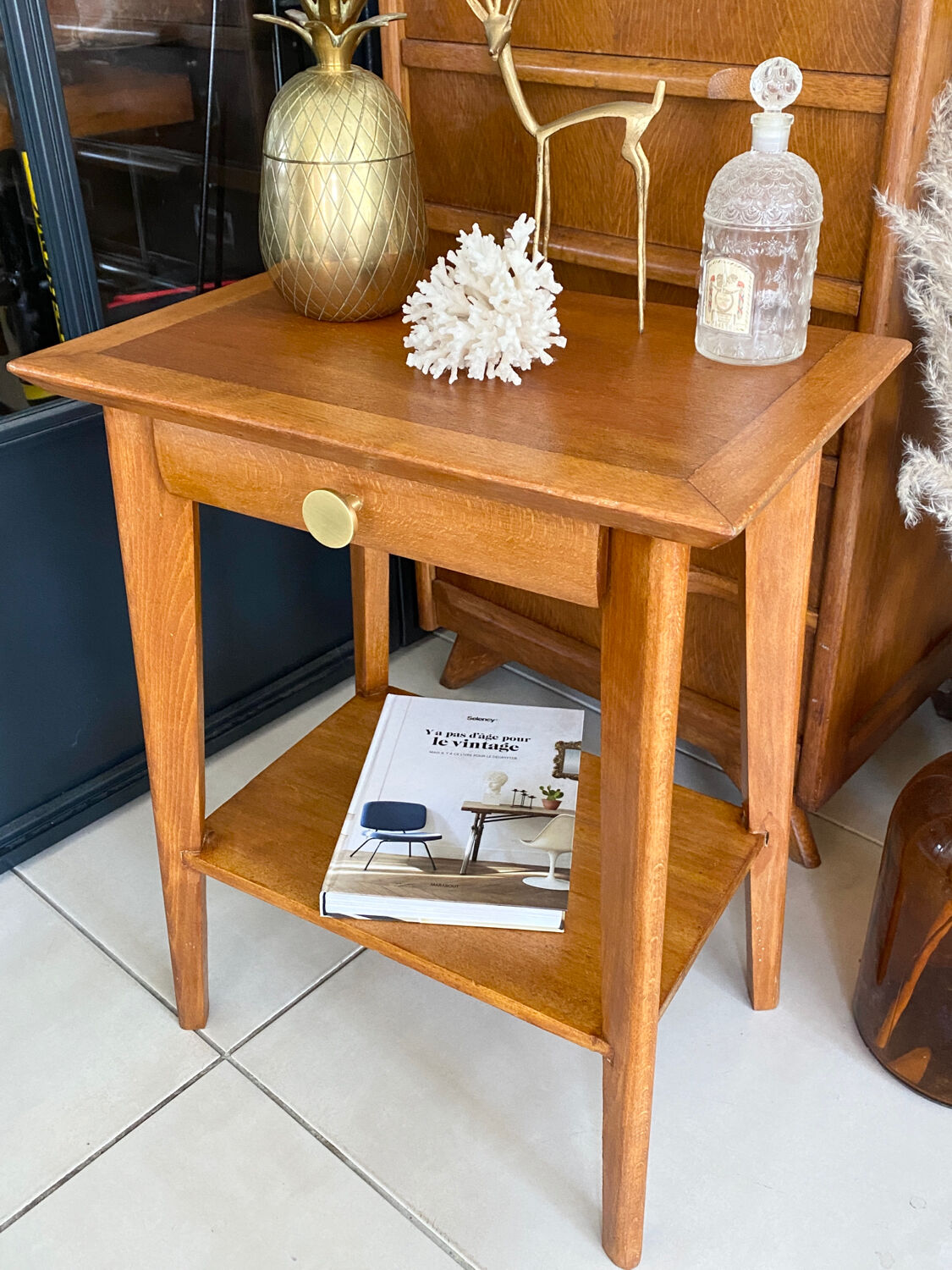 Vintage bedside table
