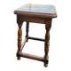 Antique solid oak stool: vintage