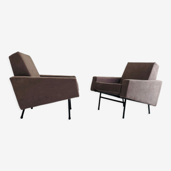 Pair of armchairs G10 by Pierre Guariche