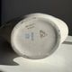 Vintage white ceramic carafe with blue Gjel-style decoration, USSR.