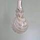 Smoked Murano glass pendant with white spirals, 1970s