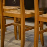 Ensemble de 6 chaises Pierre Cruège 1950’s