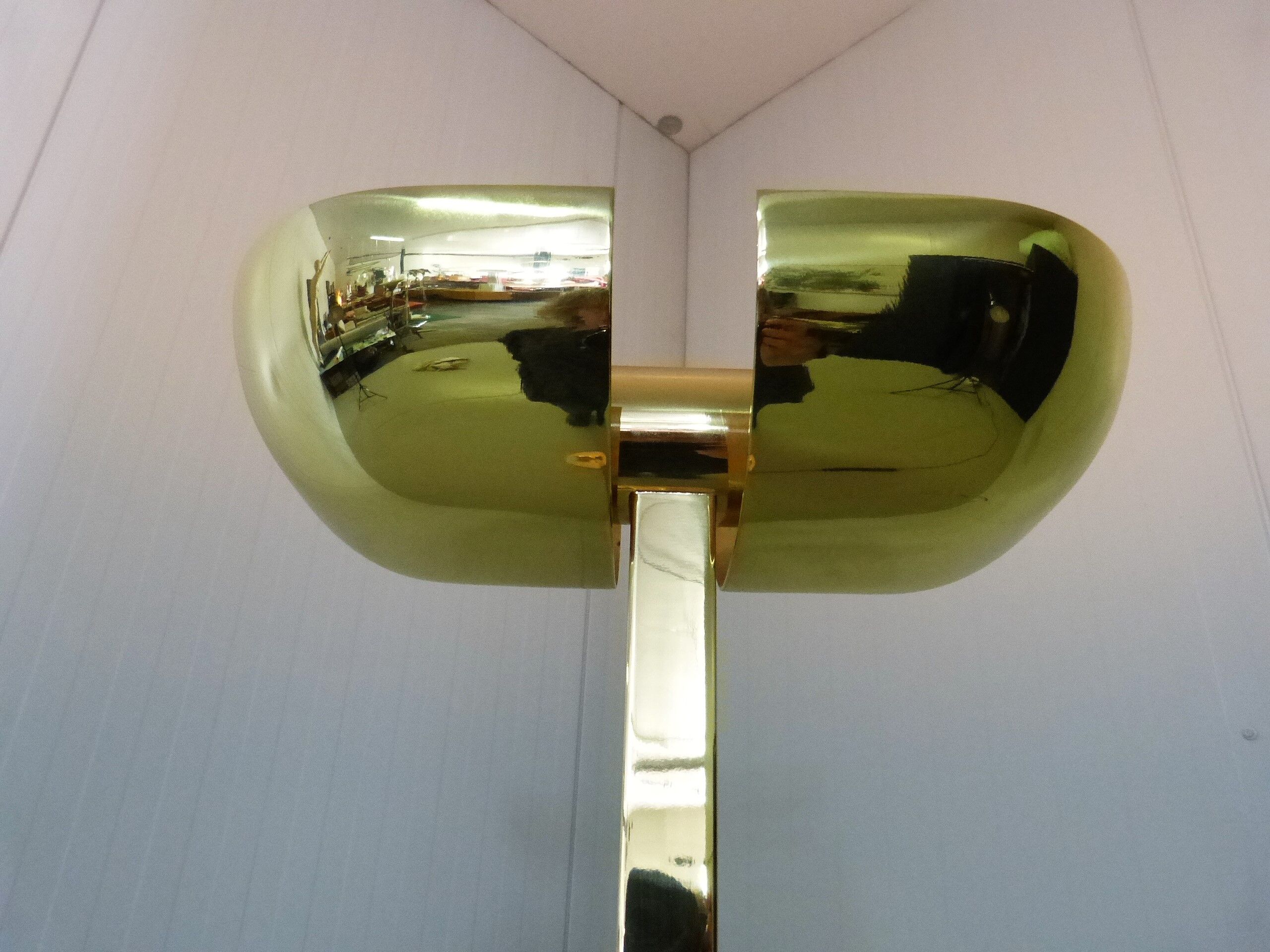Brass floor lamp by Lumi italy 1970