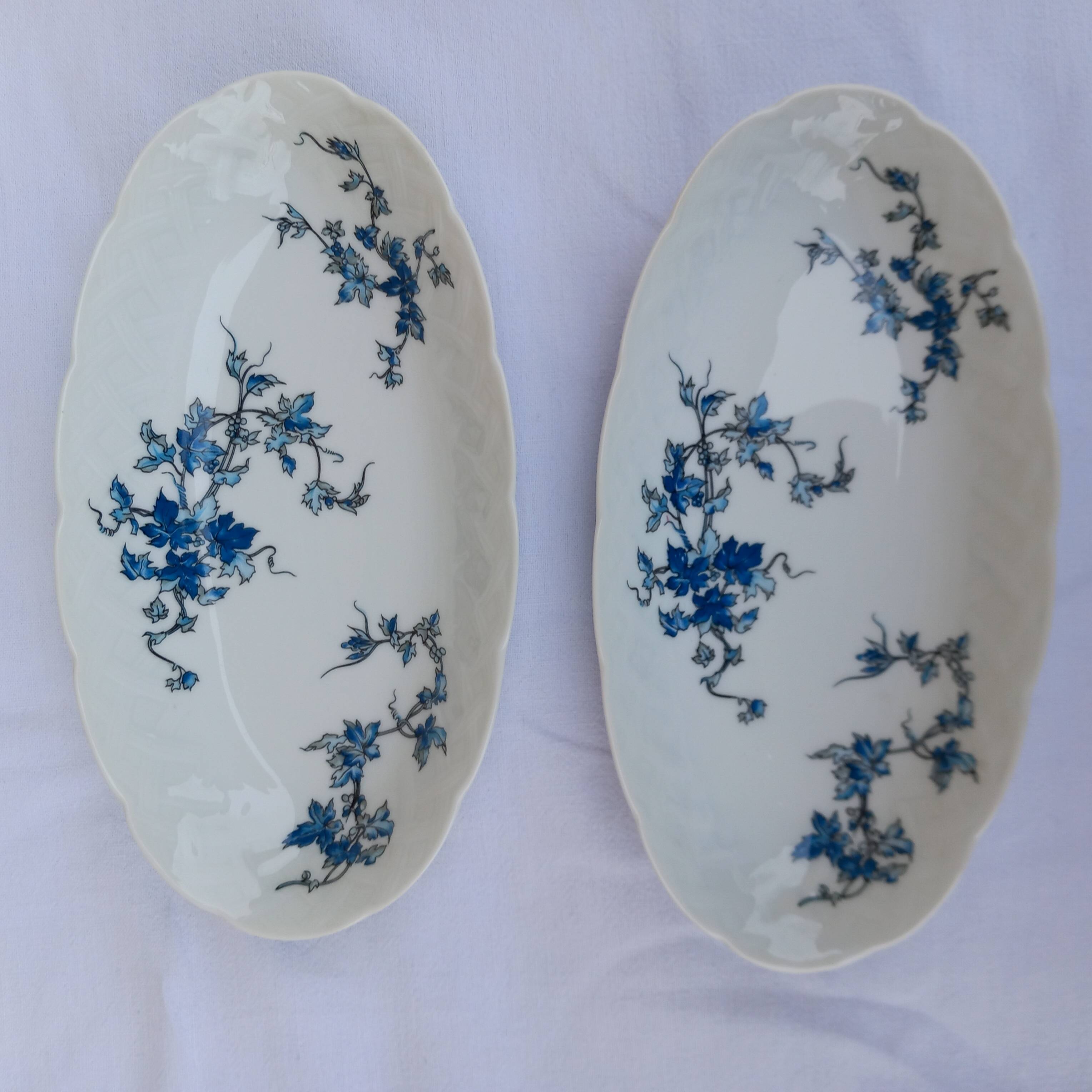 2 Bernardaud porcelain bowls - Saint-Saens model - 1970s