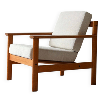 Fauteuil scandinave en chêne