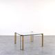 Hollywood Regency Brass and Glass Coffee Tables by Peter Ghyczy, Set of 2