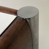 Scandinavian Coffee Table in Teak, Chrome and White Laminate, 1960s