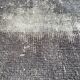 Distressed turkish rug 111x78 cm wool vintage rug, over-dyed gray