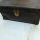 Leather case in brown interior fabric