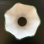 Signed floral decoration vase
