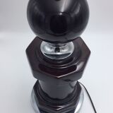 Lamp in ceramic and chrome, 80s