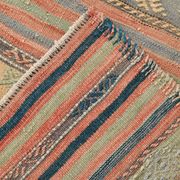 6x11 Kilim Soft Earth Tones Wool Area Kilim Rug, Handwoven Kilim,169x321 Cm