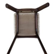 Butterfly Mid-Century dining chair in Peony cotton, Poland, 1960s