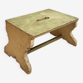 Brocante bench, footstool, side table stool