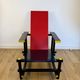 Red and Blue Chair in the Style of Gerrit Rietveld – De Stijl Movement