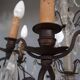 Hanging crystal chandelier and bronze 1900