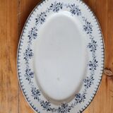 Plat de service ovale en terre de fer