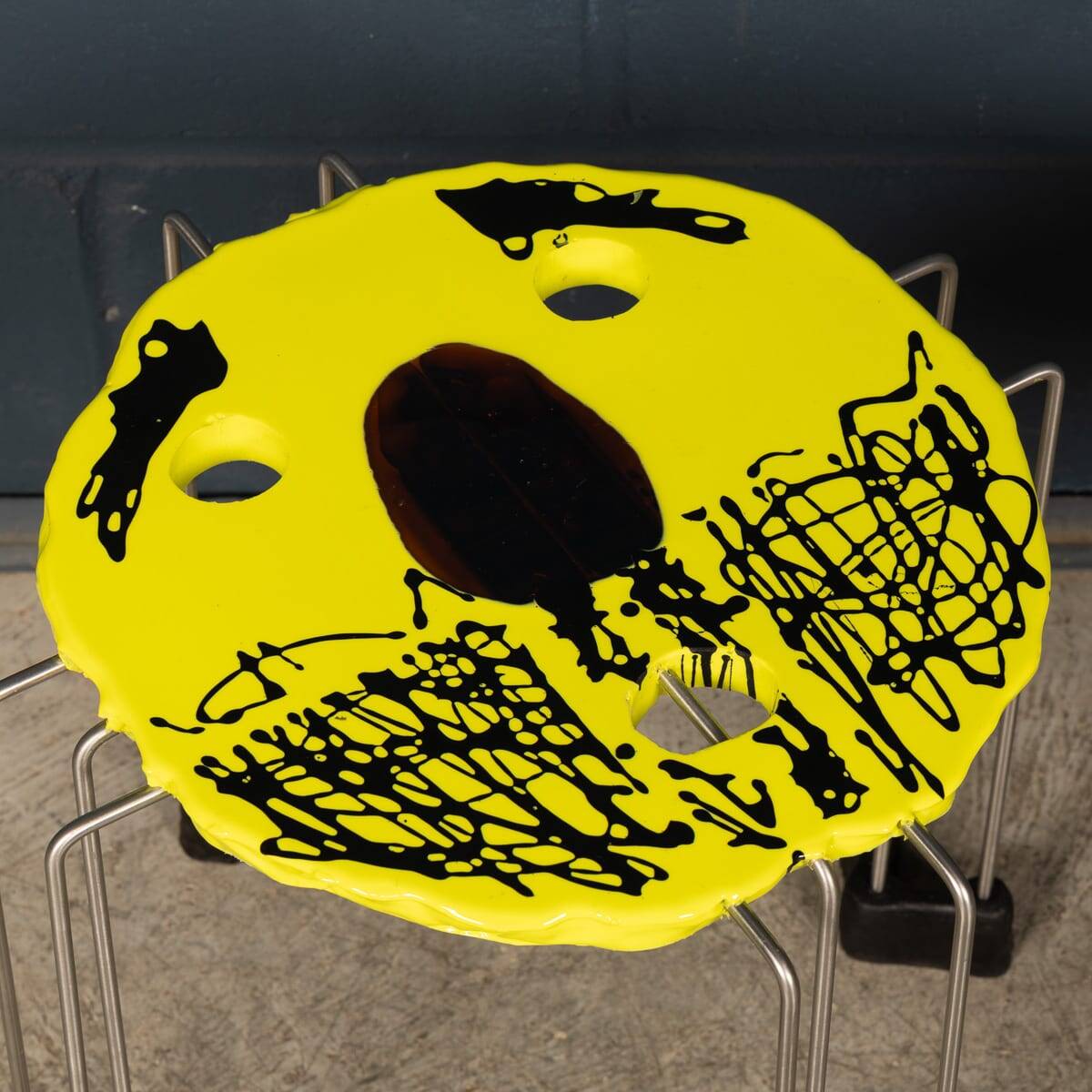 Paire de tables 'design poisson', série triple play, gaetano pesce