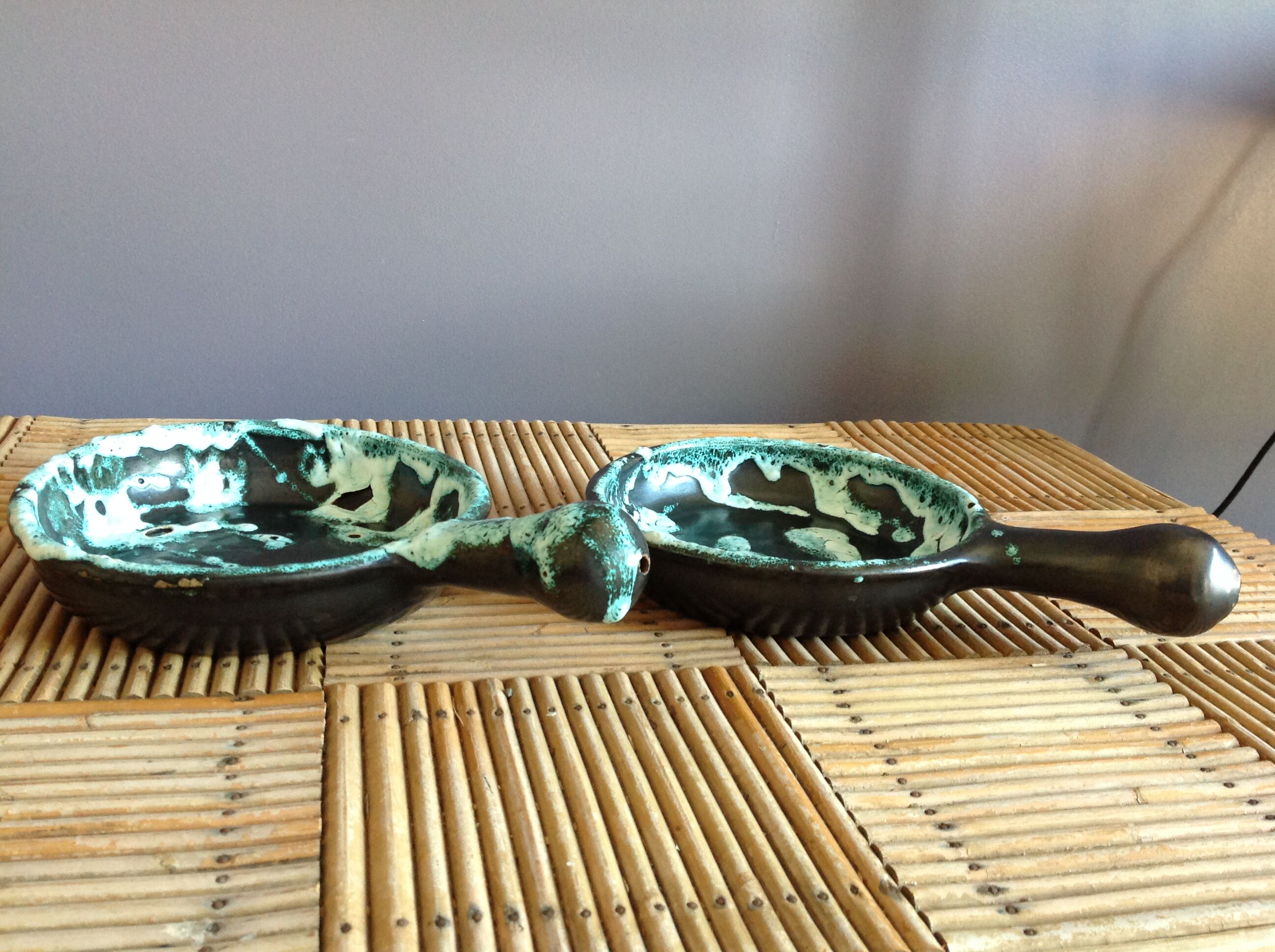 Duo of ceramic dishes