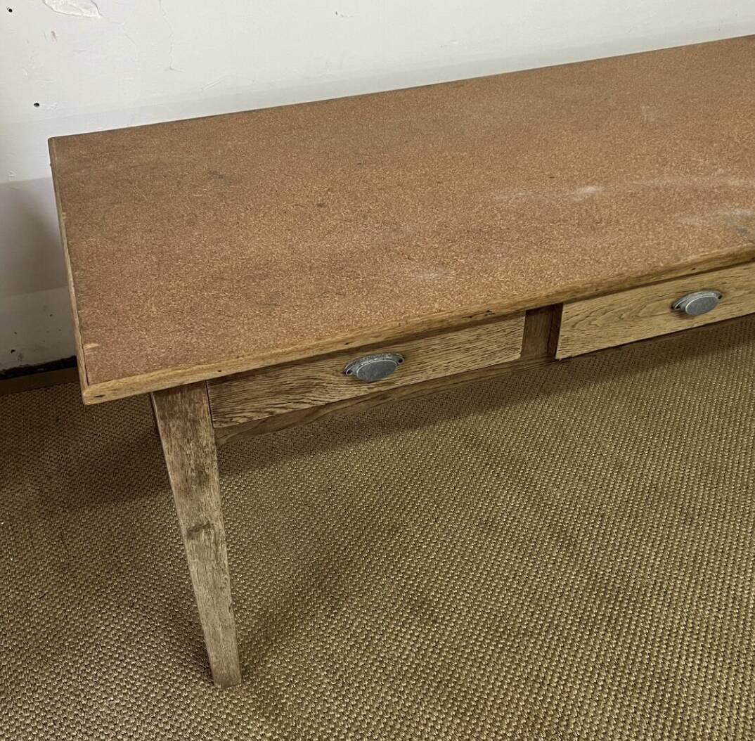 Vintage 3 Drawer Farmhouse Table