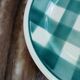 2 old round checkered plates