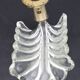 Art Decò Wall light Trasparent Murano Glass Leave by Barovier e Toso, 1950s