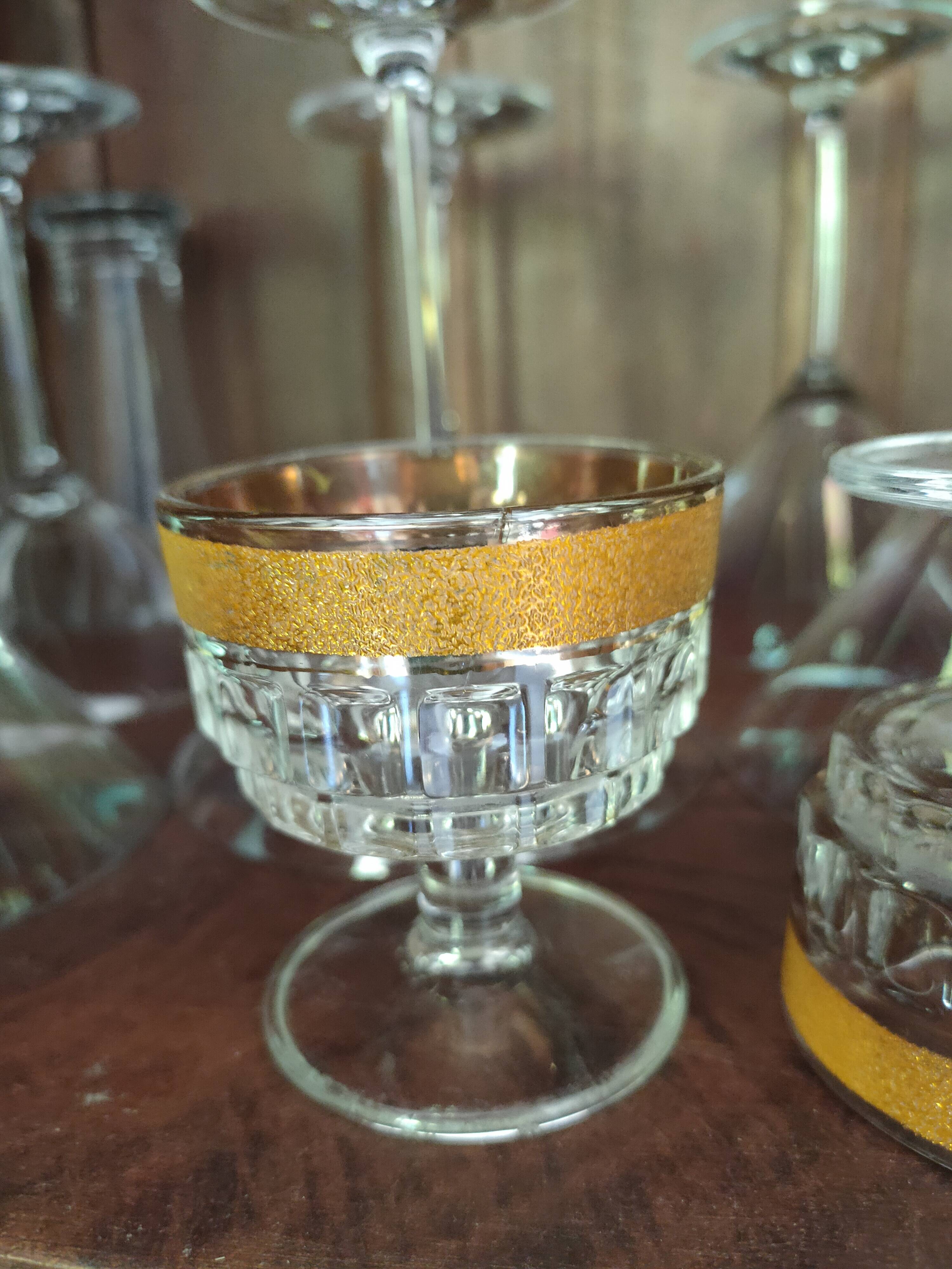 Small 50s whiskey glasses.