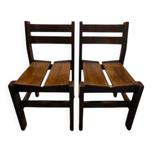 Paire de chaises en orme - regain