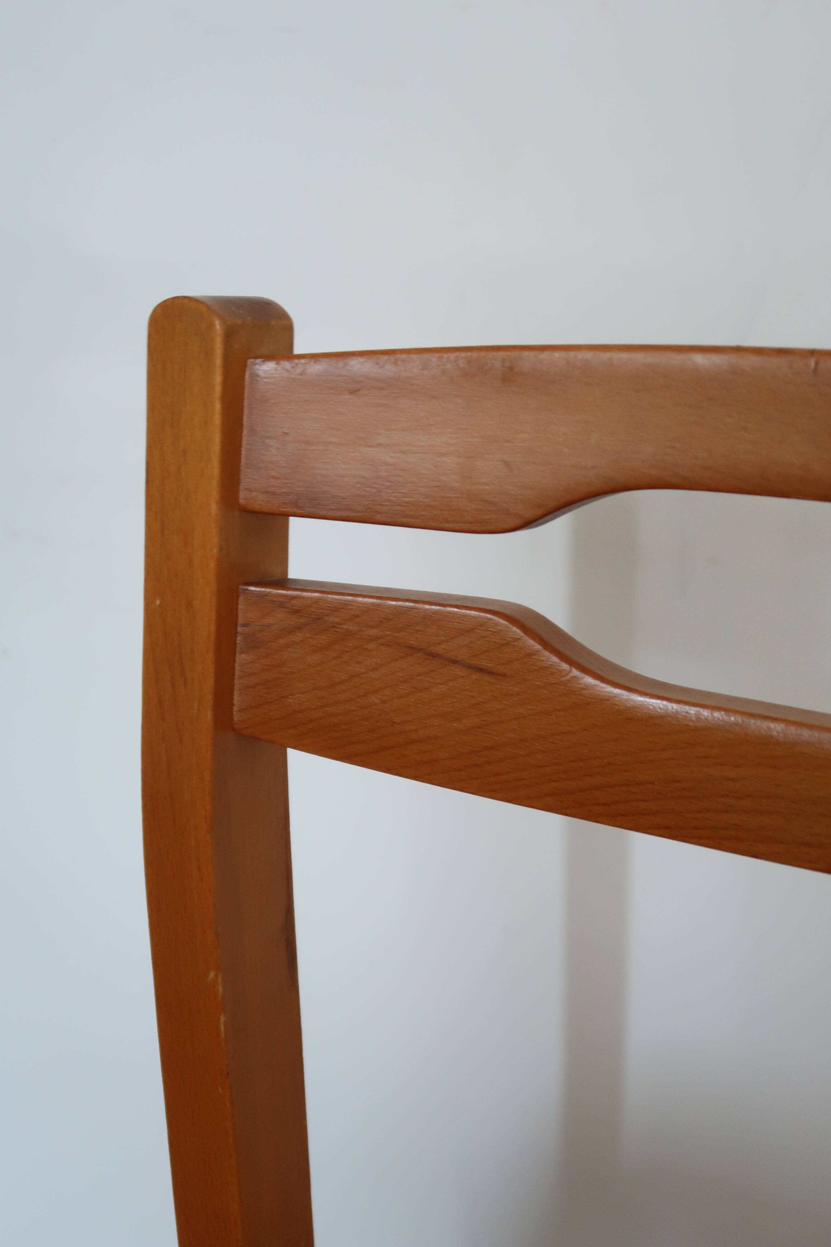 6 chaises velours jaune