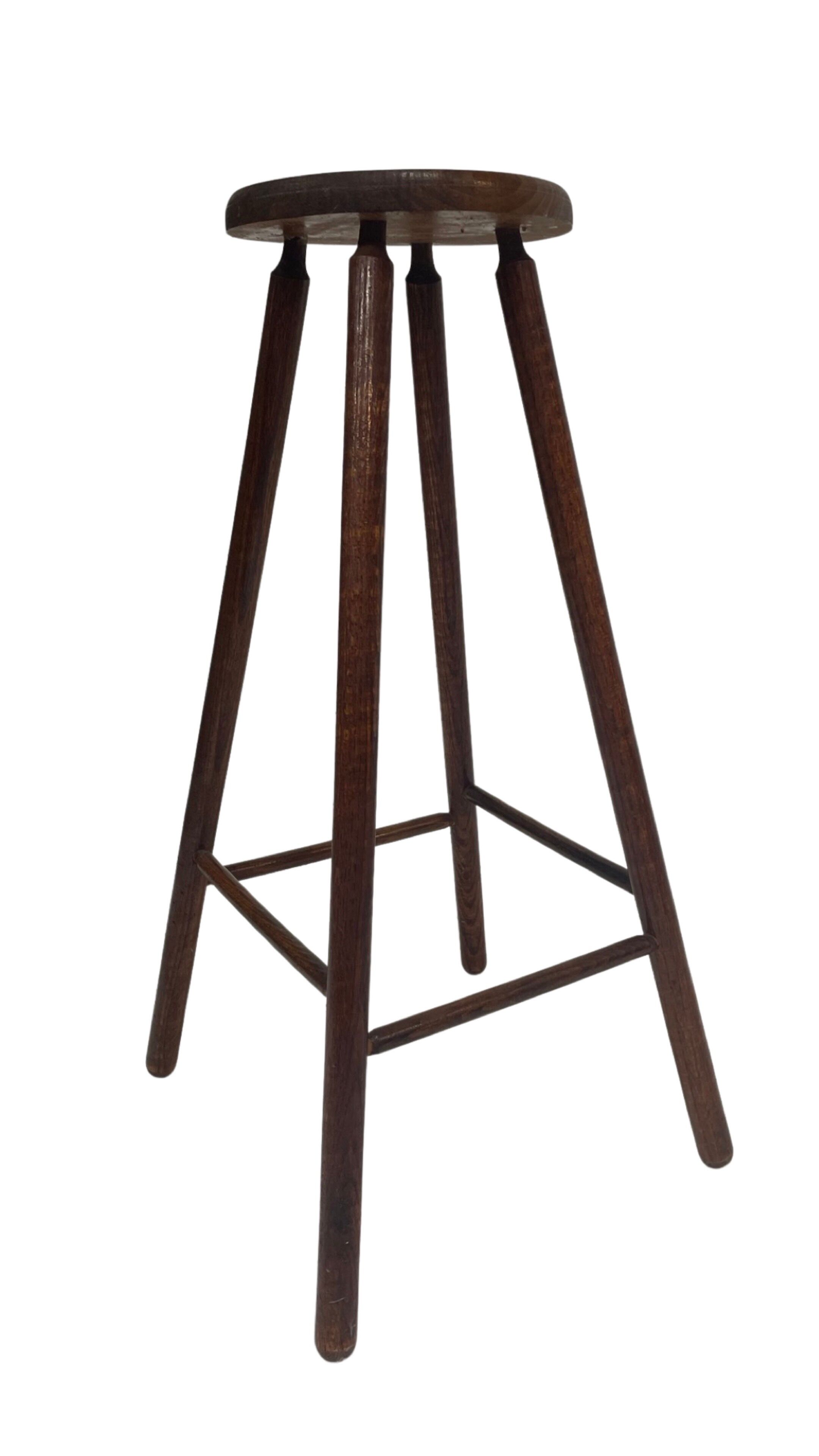 Vintage barstool, wood, 60s