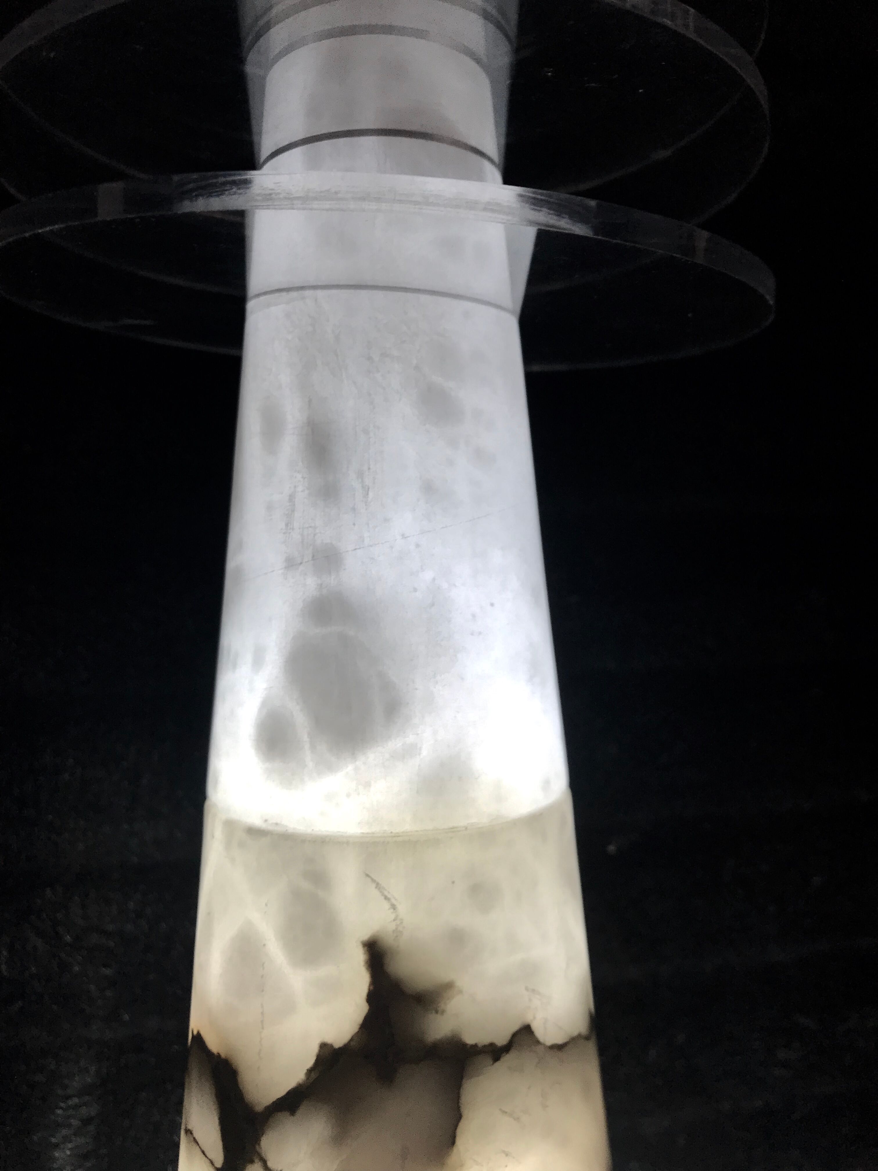 Marble table lamp 1980 Italian