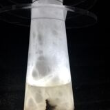 Marble table lamp 1980 Italian