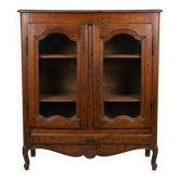 Display cabinet / Silver cabinet Louis XV style - antique solid wood furniture