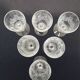 6 baccarat crystal port glasses, circa 1910.