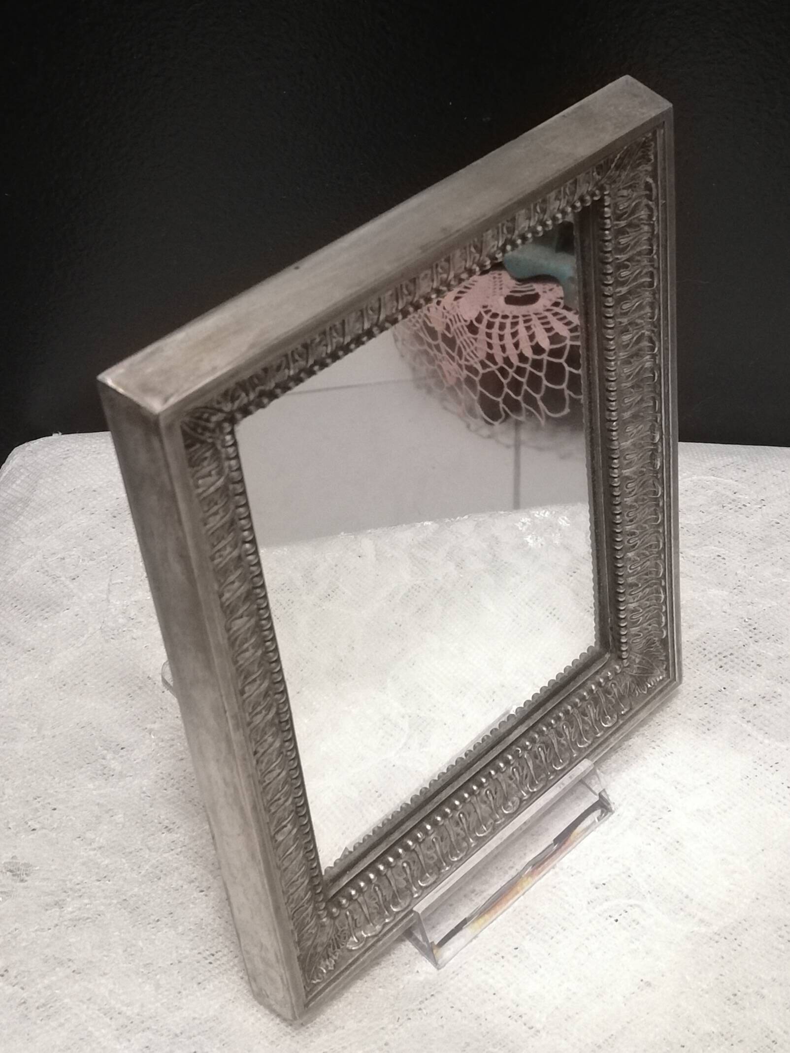 Silver bronze mirror