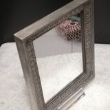 Miroir en bronze argenté