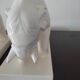 Book endpiece "elephants" in white ceramic
