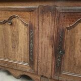 Bahut bas ancien enfilade boIs massif