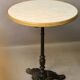 Bistro table with cast iron base