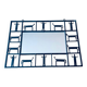 Rectangular wrought iron mirror, Frederick Weinberg