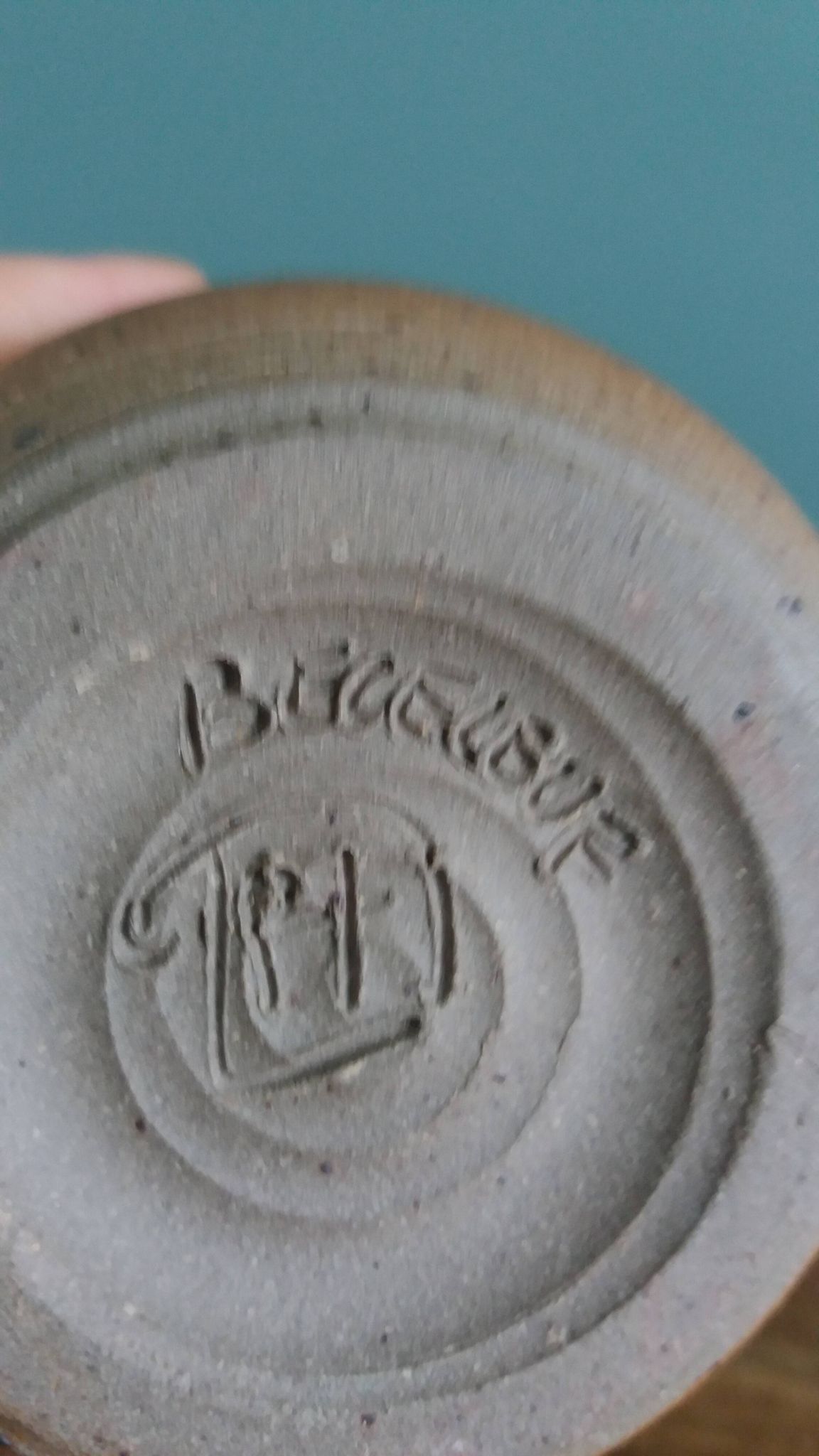 Milk jug signed, Beceleuf