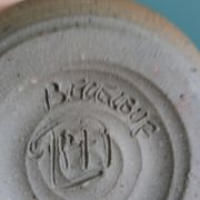 Milk jug signed, Beceleuf