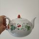 Strawberry porcelain teapot France