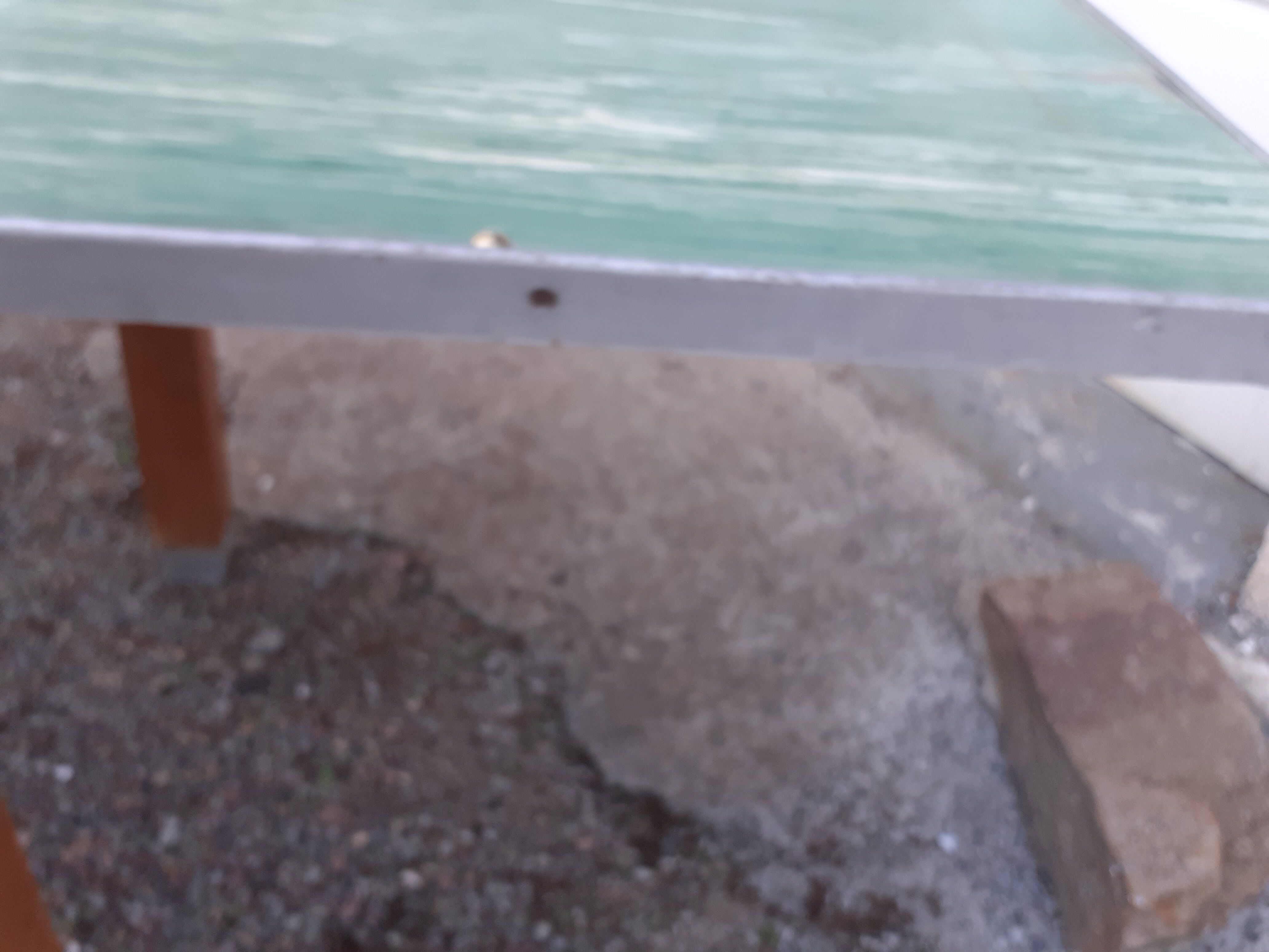 Vintage wooden formica kitchen table