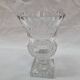 Bohemian piedouche crystal vase