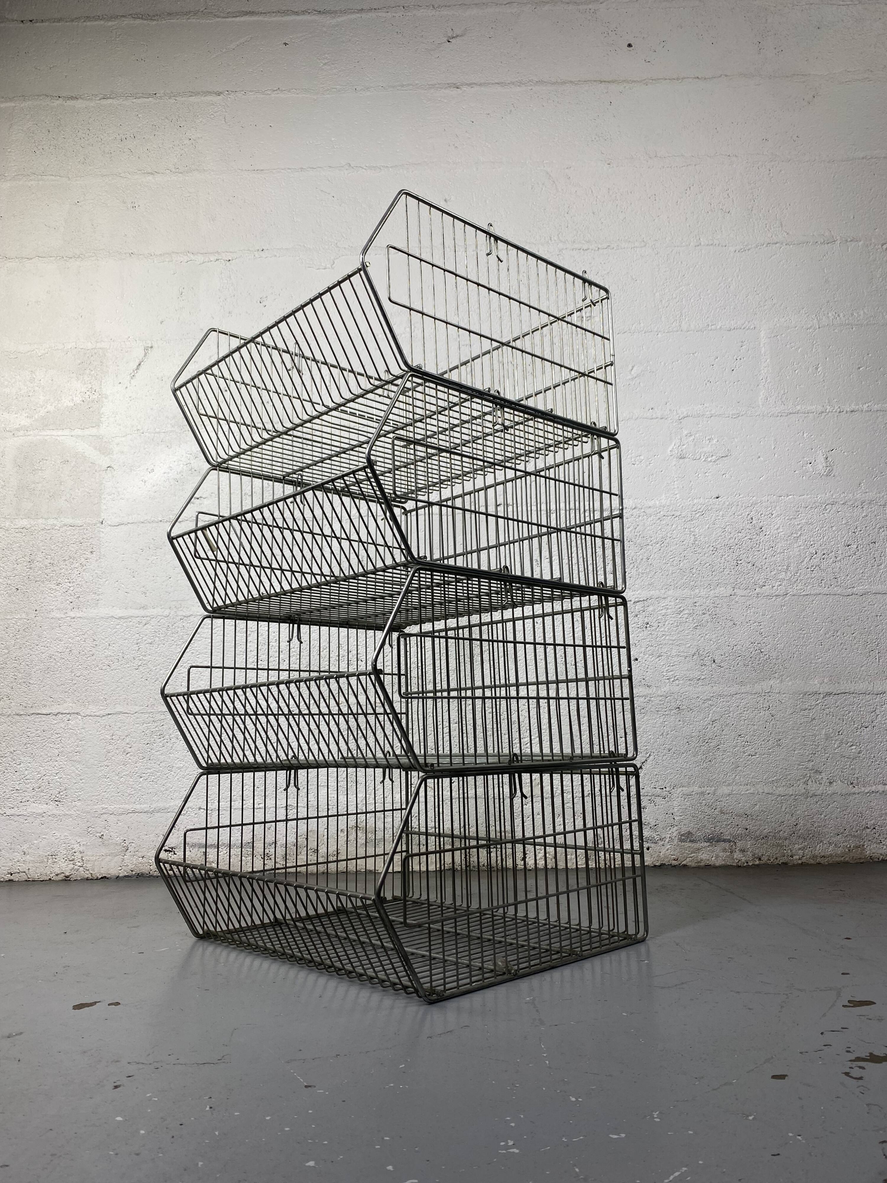 Modular industrial wire shelves
